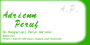 adrienn peruf business card